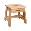Putnam Rolling Ladder Red Oak Step Stool with Hand Hole PL.29.RO
